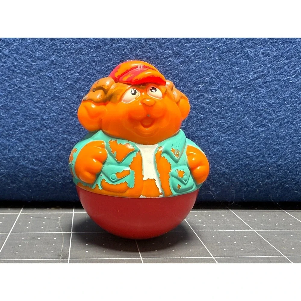 PLAYSKOOL WEEBLE WOBBLE RARE PUPPY DOG W RED HAT FIGURE
